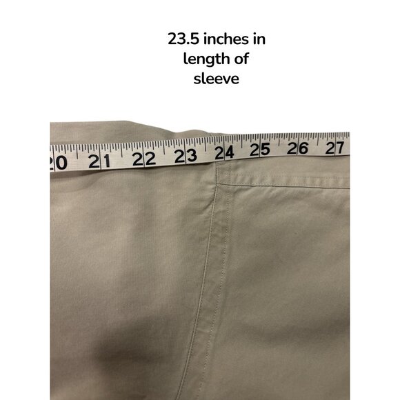 Filson Mens Khaki Work Shirt Button Down Utility Pocket Shirt Large - Picture 8 of 10